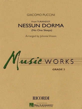 Giacomo Puccini, Nessun Dorma Concert Band/Harmonie Partitur