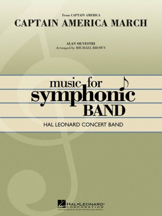 Alan Silvestri, Captain America March Concert Band/Harmonie Partitur
