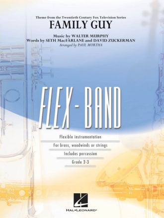 David Zuckerman_Seth MacFarlane, Theme From Family Guy 5-Part Flexible Band and Opt. Strings Partitur
