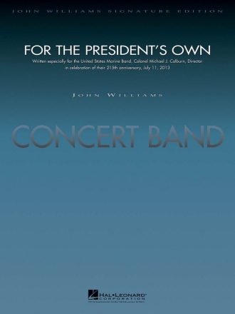 John Williams, For The President's Own Concert Band Partitur + Stimmen