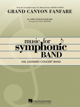 James Newton Howard, Grand Canyon Fanfare Concert Band Partitur + Stimmen