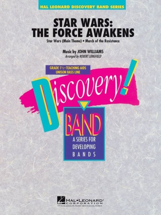 Star Wars: The Force Awakens for concert band/harmonie score and parts