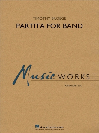 Timothy Broege, Partita for Band Concert Band Partitur
