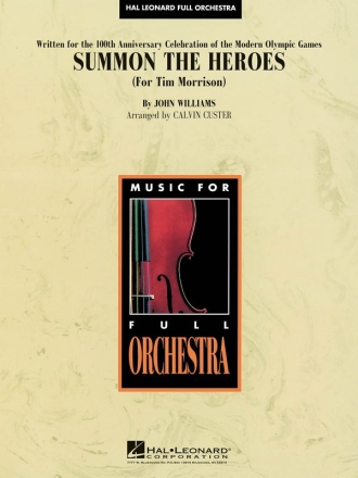 John Williams, Summon the Heroes Orchestra Partitur + Stimmen
