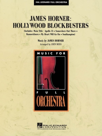 James Horner, James Horner Hollywood Blockbusters Orchestra Partitur + Stimmen