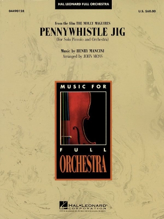Henry Mancini, Pennywhistle Jig (for Piccolo Solo and Orchestra) Orchestra Partitur + Stimmen
