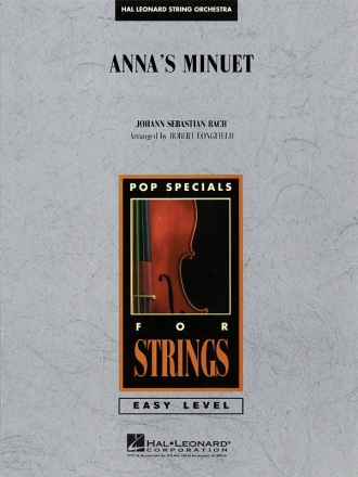 Johann Sebastian Bach, Anna's Minuet Streichorchester Partitur + Stimmen
