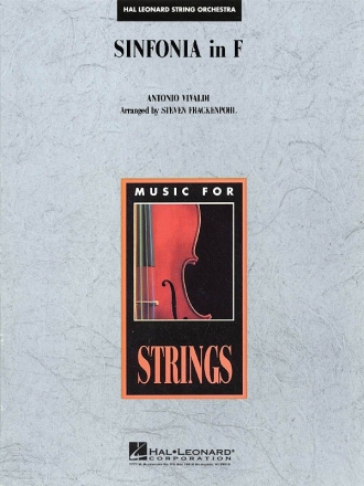 Antonio Vivaldi, Sinfonia in F Streichorchester Partitur + Stimmen