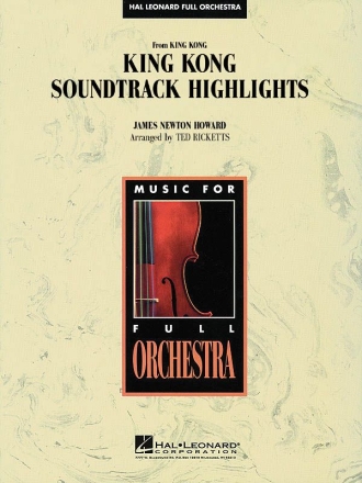 James Newton Howard, King Kong Soundtrack Highlights Orchestra Partitur