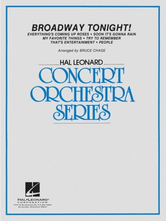 Broadway Tonight Orchestra Partitur + Stimmen