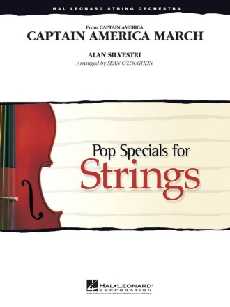 Alan Silvestri, Captain America March Streichensemble Partitur + Stimmen