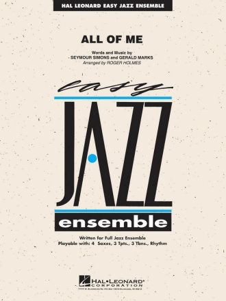 Gerald Marks_Seymour Simons, All of Me Jazz Ensemble Set+Audio-Online