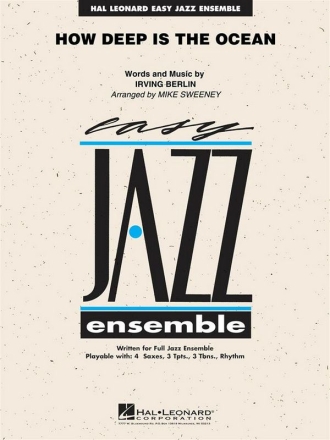 Irving Berlin, How Deep is the Ocean Jazz Ensemble Partitur
