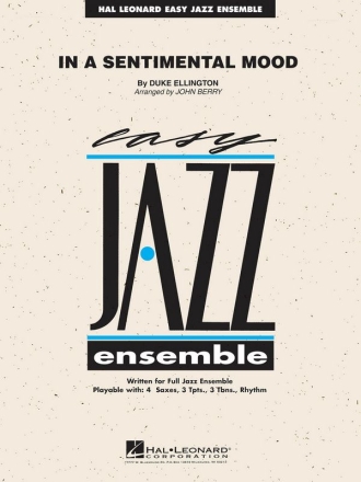 Duke Ellington_Irving Mills_Manny Kurtz, In A Sentimental Mood Jazz Ensemble Set+Audio-Online
