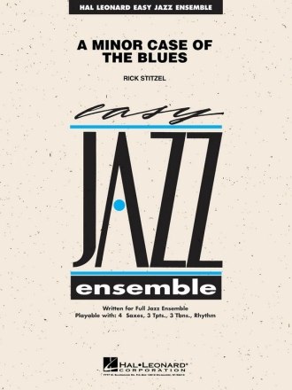 Rick Stitzel, A Minor Cas Of The Blues Jazz Ensemble Partitur + Stimmen
