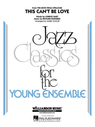 Rodgers and Hart, This Can't Be Love Jazz Ensemble Partitur + Stimmen