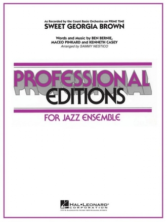 Sweet Georgia Brown Jazz Ensemble Partitur