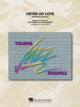 Don Addrisi, Never My Love Jazz Ensemble Partitur + Stimmen