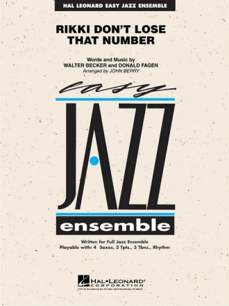 Donald Fagen_Walter Becker, Rikki Don't Lose That Number Jazz Ensemble Partitur + Stimmen + CD