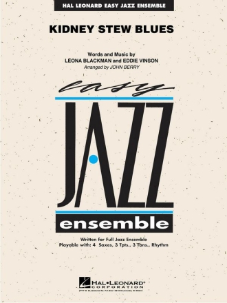 Eddie Vinson_Leona Blackman, Kidney Stew Blues Jazz Ensemble Partitur + Stimmen
