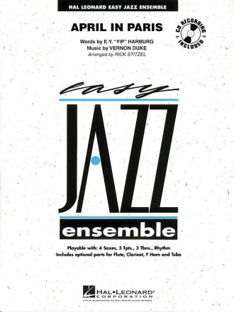 April In Paris Baritone Saxophone and Big Band Partitur