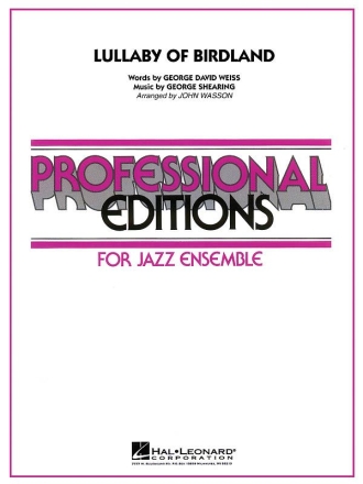 George David Weiss_George Shearing, Lullaby of Birdland Big Band Partitur