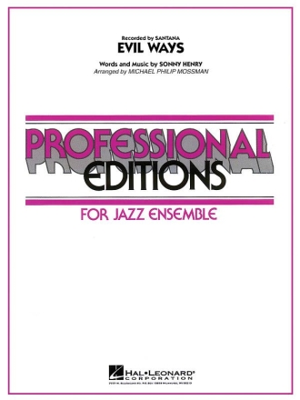 Sonny Henry, Evil Ways Big Band Partitur + Stimmen