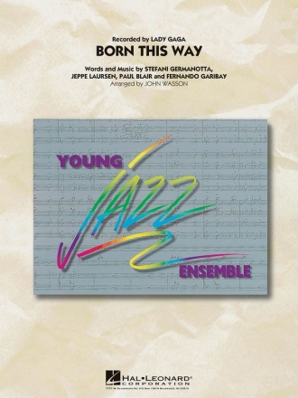 Born This Way Baritone Saxophone and Big Band Partitur