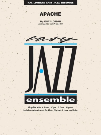 Jerry Lordan, Apache for jazz ensemble score and parts