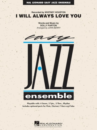 Dolly Parton, I Will Always Love You Jazz Ensemble Partitur + Stimmen