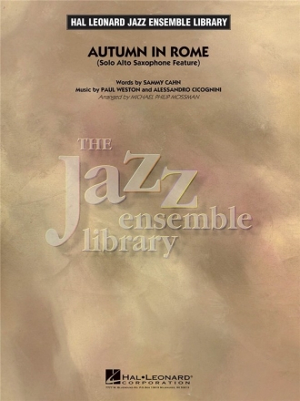 Alessandro Cicognini, Autumn in Rome Alto Saxophone and Big Band Partitur