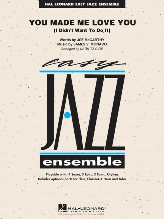 James V. Monaco, You Made Me Love You Jazz Ensemble Partitur