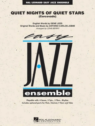 Antonio Carlos Jobim, Quiet Nights of Quiet Stars (Corcovado) Jazz Ensemble Partitur + Stimmen