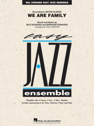 We Are Family for jazz ensemble score and parts