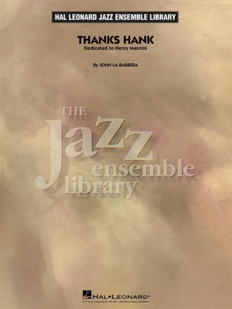 John La Barbera, Thanks Hank Jazz Ensemble Partitur + Stimmen