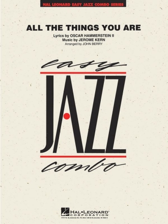 Jerome Kern, All The Things You Are 4-Part Wind Instruments and Rhythm Section [Jazz Ensemble] Partitur + Stimmen