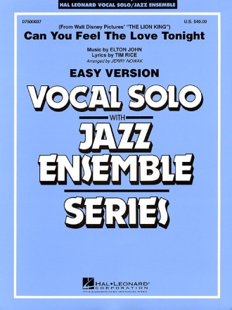 Elton John_Tim Rice, Can you feel the love tonight Vocal Solo and Jazz Ensemble Partitur