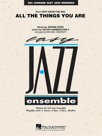 Jerome Kern, All the Things You Are Jazz Ensemble Partitur