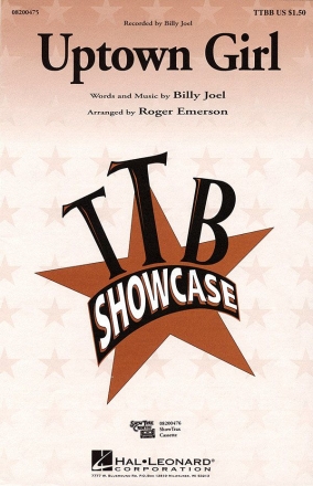 Billy Joel, Uptown Girl TTBB and Piano Chorpartitur