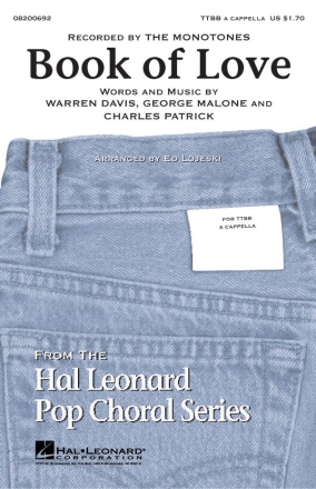 Charles Patrick_George Malone_Warren Davis, Book of Love TTBB a Cappella Chorpartitur