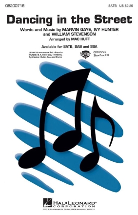 Ivy Hunter, Dancing in the Street SATB Chorpartitur