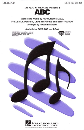 Alphonso Mizzell_Berry Gordy_Deke Richards_Frederick Perren, ABC SATB and Piano Chorpartitur