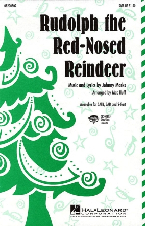 Johnny Marks, Rudolph the Red-nosed Reindeer SATB and Accompaniment Chorpartitur