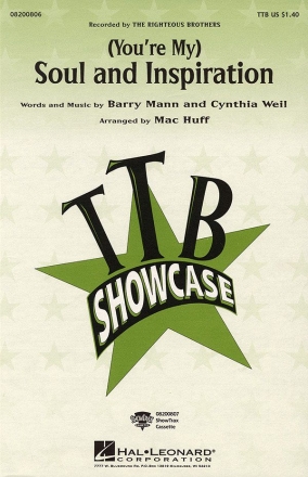 Barry Mann_Cynthia Weil, You're My Soul and Inspiration TBB Chorpartitur