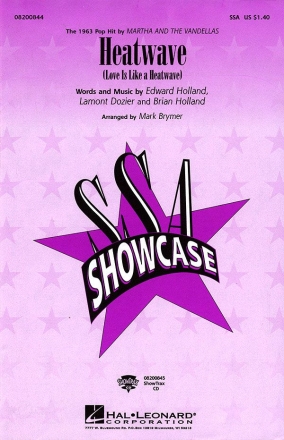Brian Holland_Edward Holland_Lamont Dozier, Heatwave SSA + accompaniment Chorpartitur