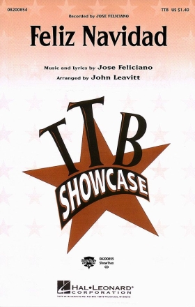 Jos Feliciano, Feliz Navidad TTB Chorpartitur
