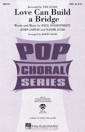 Love Can Build a Bridge for mixed choir and accompaniment choral score
