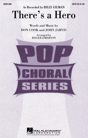 Don Cook_John Jarvis, There's a Hero SATB and Piano Chorpartitur