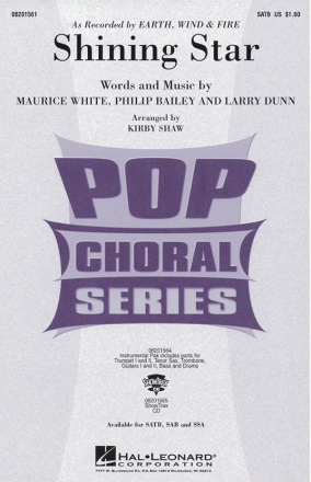 Larry Dunn_Maurice White_Philip Bailey, Shining Star SATB Chorpartitur