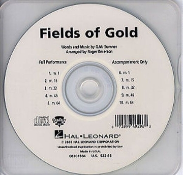 Sting Sting, Fields of Gold ShowTrax CD Chor CD